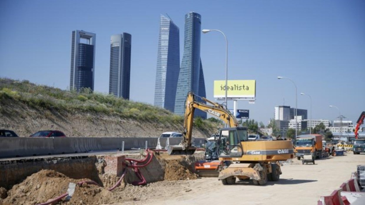 coObras en el Nudo Norte, una de las primeras fases del futuro Madrid Nuevo Norte