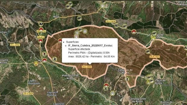 Barcones pide activar Copernicus para una información por sátelite del fuego en Zamora