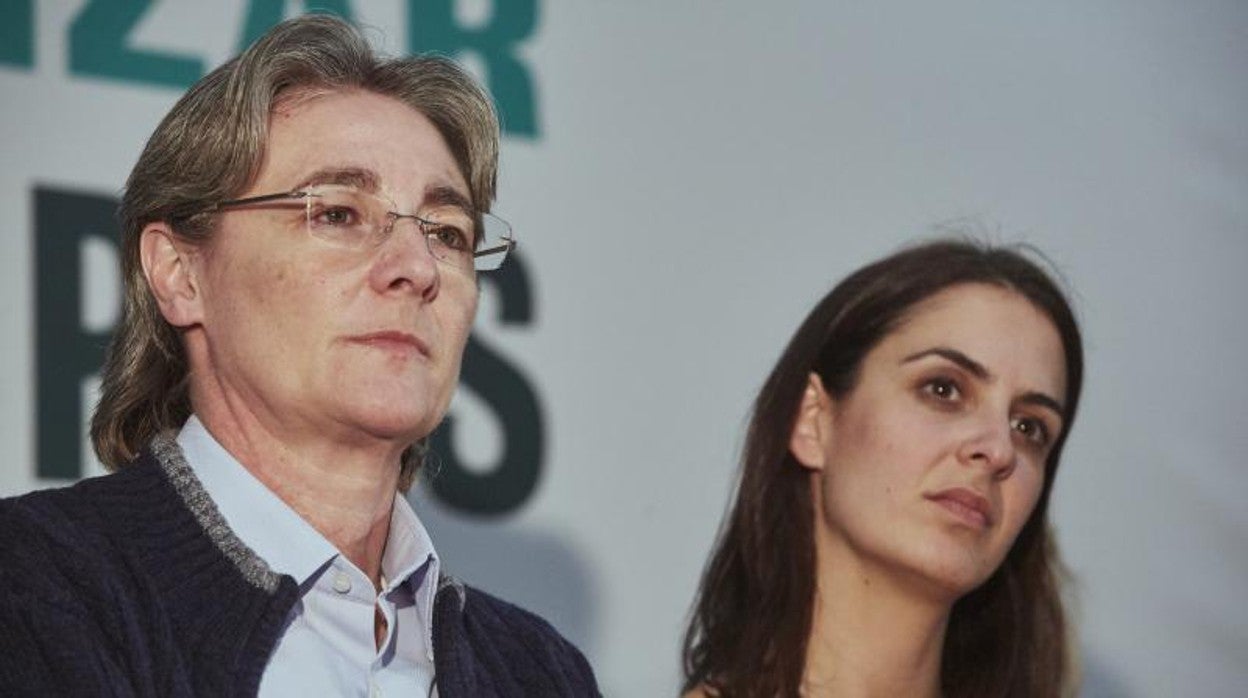 Marta Higueras y Rita Maestre, en un acto de Más Madrid