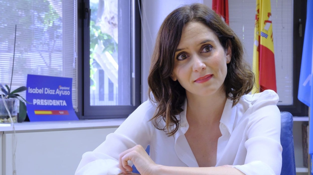 La presidenta de la Comunidad de Madrid, Isabel Díaz Ayuso