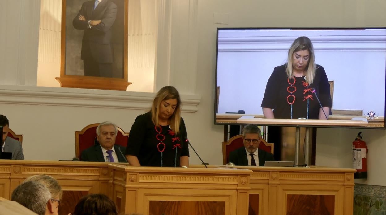 María de los Ángeles Ramos, durante su intervención