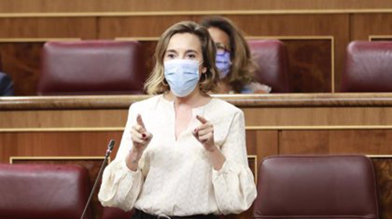 La portavoz del PP, Cuca Gamarra, en el Congreso. Imagen de archivo