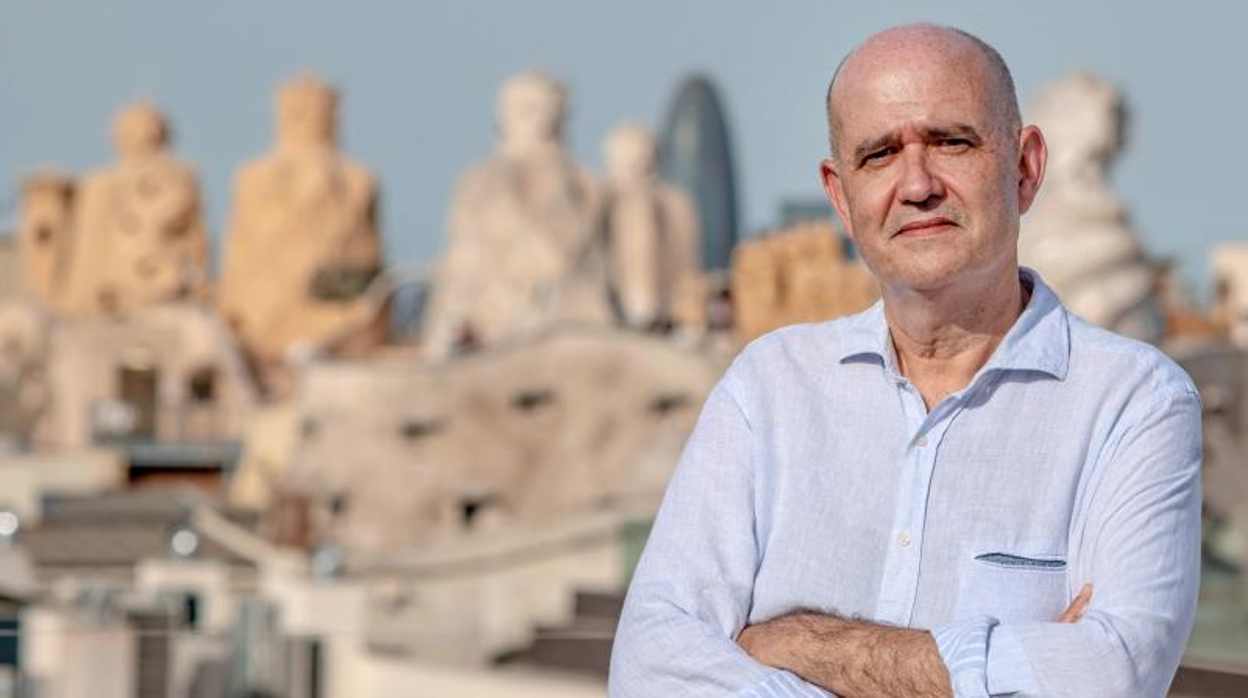 Carlos Silva, portavoz de Docentes Libres, para la entrevista con ABC