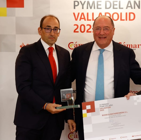 La Cámara de Comercio de Valladolid entrega el premio Pyme 2022 a la Bodega Matarromera