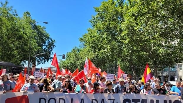 En directo, las protestas contra la OTAN en Madrid