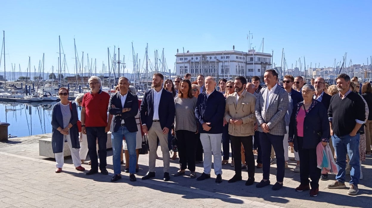 Miguel Lorenzo lanzó su candidatura este viernes en La Marina coruñesa