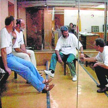 Cuatro etarras fueron juzgados por el secuestro: José Miguel Gaztelu, José Luis Erostegui, Jesús María Bolinaga y Javier Ugarte (en la imagen, de izq. a dcha.)