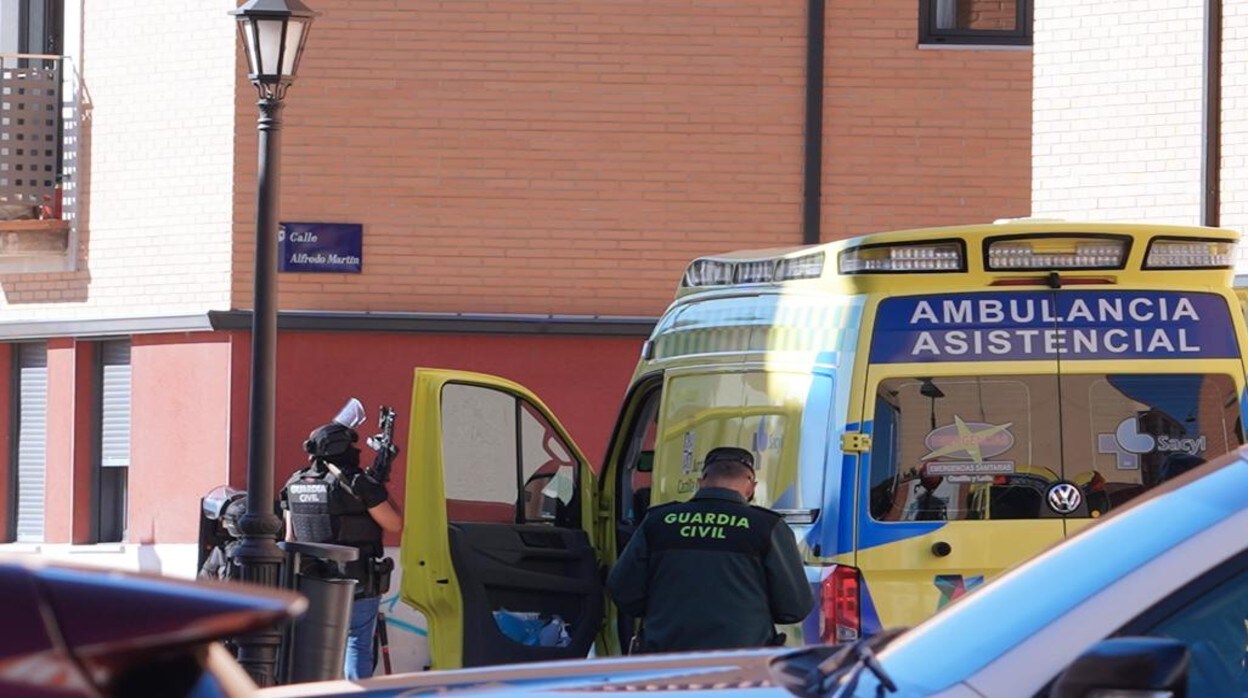 Un amplio dispositivo de la Guardia Civil trabajó en la detención del tiroteo mortal en Santovenia de Pisuerga (Valladolid)