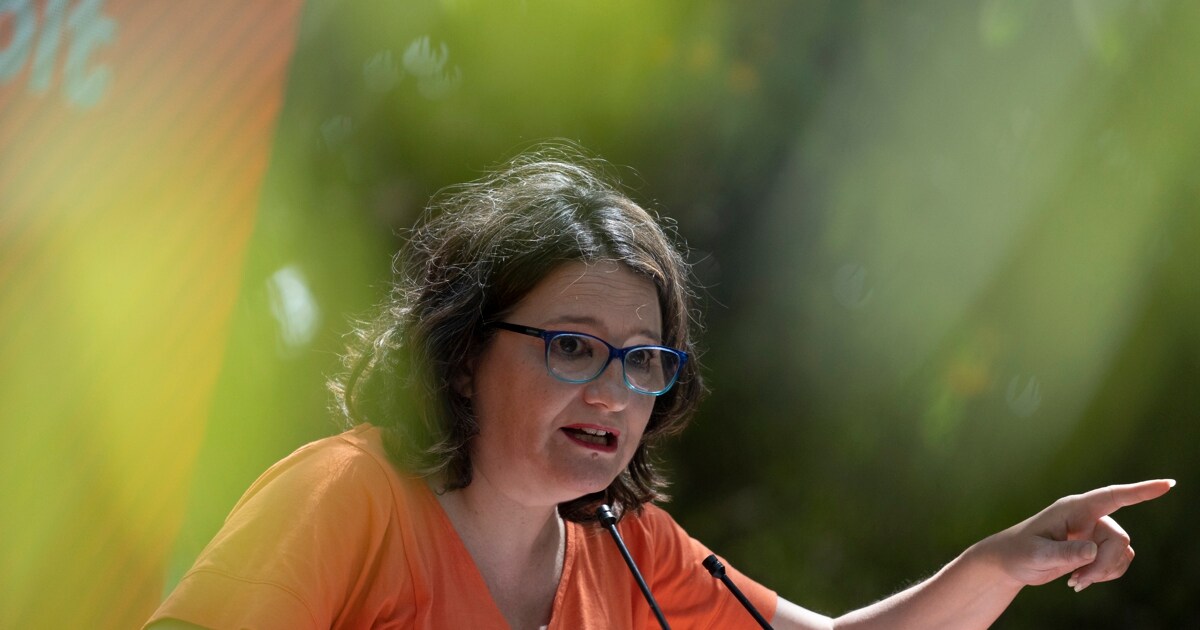 Imagen de archivo de la exvicepresidenta valenciana Mónica Oltra en un acto de Compromís