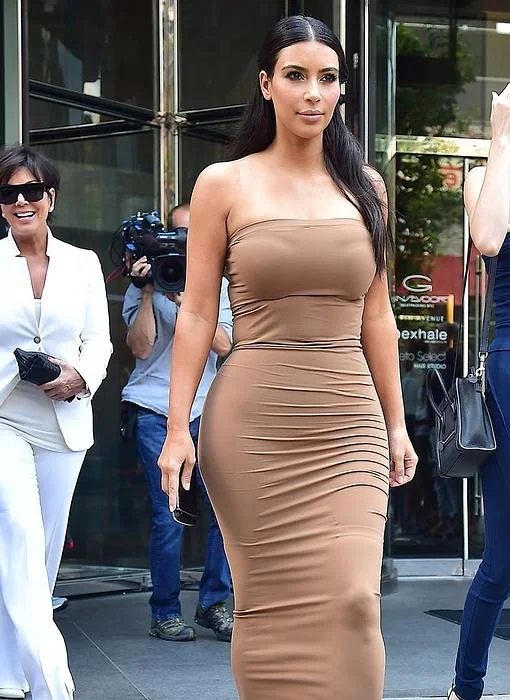 Kim Kardashian antes de su segundo embarazo
