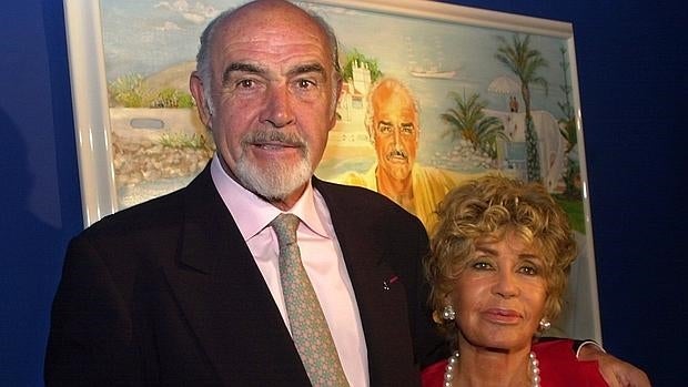 Sean Connery, junto a su mujer Micheline Roquebrune