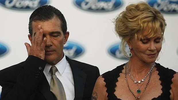 Antonio Banderas y Melanie Griffith en el verano de 2012