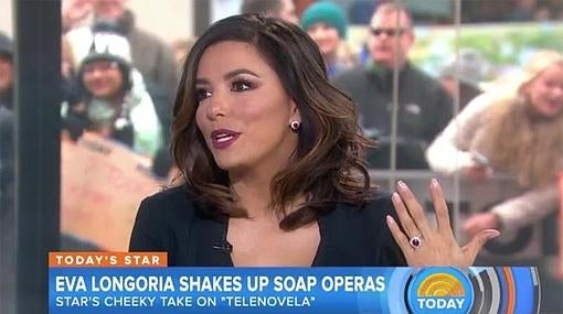 Eva Longoria durante la entrevista