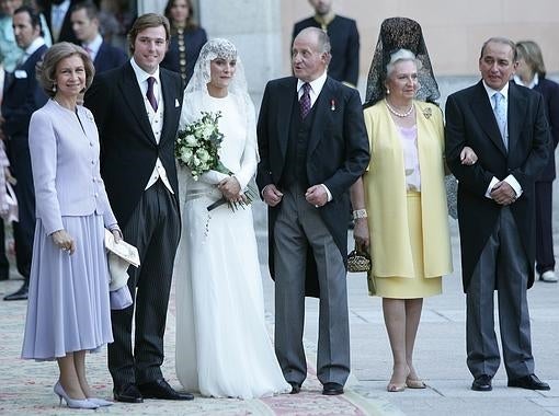 Boda de Beltrán Gómez-Acebo con Laura Ponte, en 2004