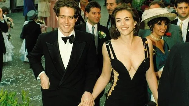 Hugh Grant y Liz Harley (1990)