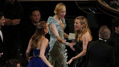 Kate Winslet junto a Cate Blanchett y Brie Larson