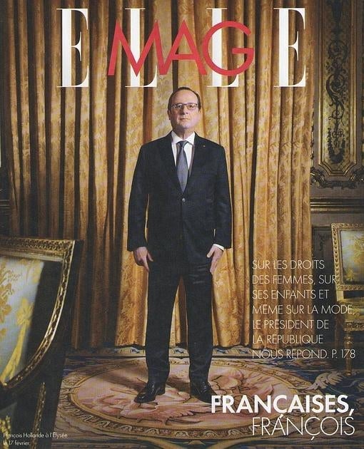 El presidente de la república francesa en la portada de la revista