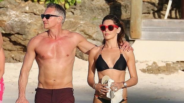 Gary Lineker y su exmujer, Danielle Bux