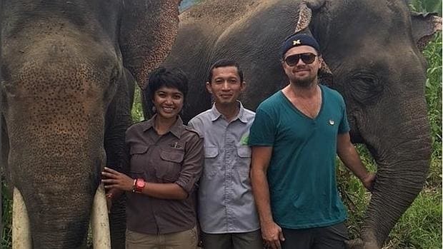 DiCaprio en Sumatra