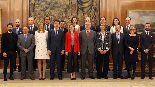 La Reina doña Letizia recibió en audiencia a los galardonados