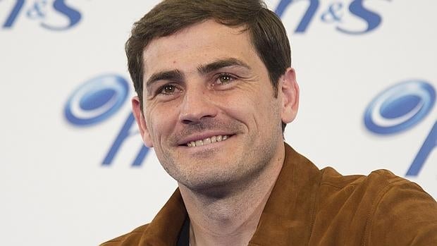 Casillas, ayer en Madrid durante un evento publicitario