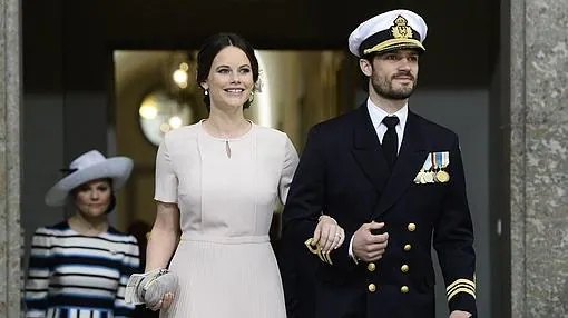 La Princesa Sofía y el Príncipe Carlos Felipe de Suecia