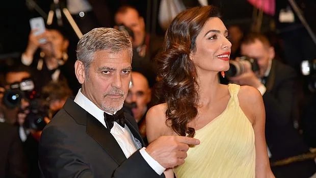 George y Amal Clooney en la alfombra roja de Cannes