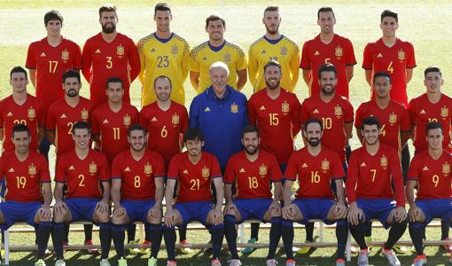 Foto oficial equipo selección española 2016