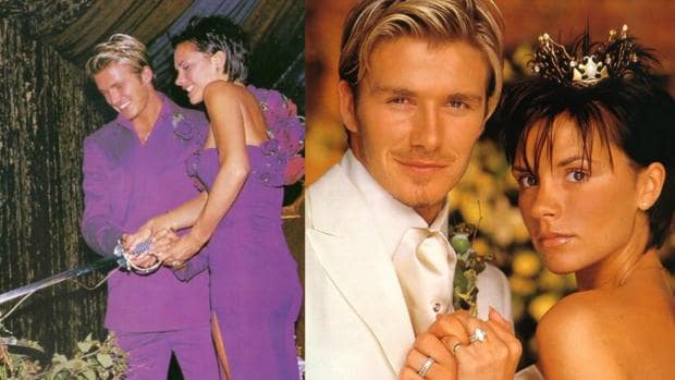 La boda de David y Victoria Beckham fue todo un acontecimiento en 1999