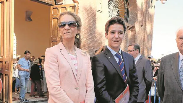 Felipe con su madre, Doña Elena, el pasado mes de junio