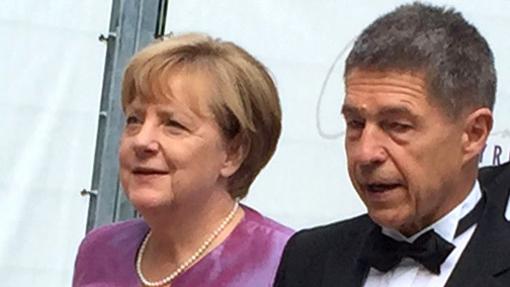 Ángela Merkel y su marido en la opera