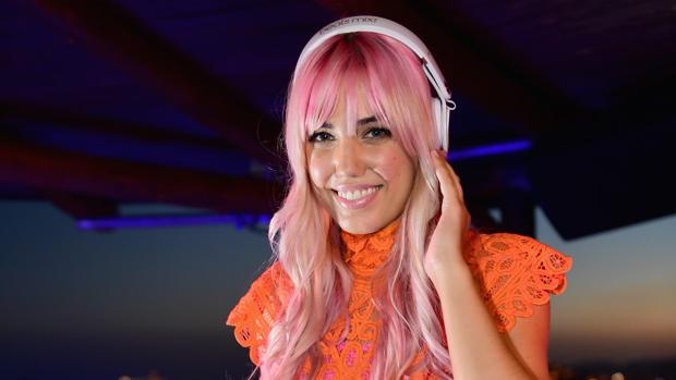 Amber Le Bon en la fiesta del vodka Cîroc, en Ibiza