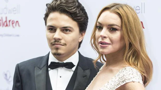 Lindsay Lohan con su novio Egor