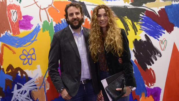 Borja Thyssen y su mujer, Blanca Cuesta, en la Feria Arco de Madrid el pasado mes de febrero