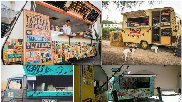 Algunos de los food trucks más populares en la provincia, que ya han participado en Cádiz Street Food.