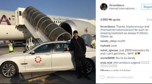 Otra imagen de Verdasco en Qatar