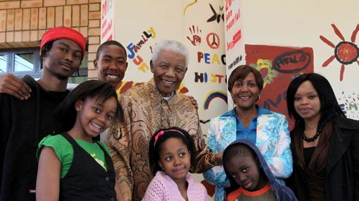 Parte de la familia Mandela