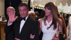 Sylvester Stallone en la fiesta de Donald Trump