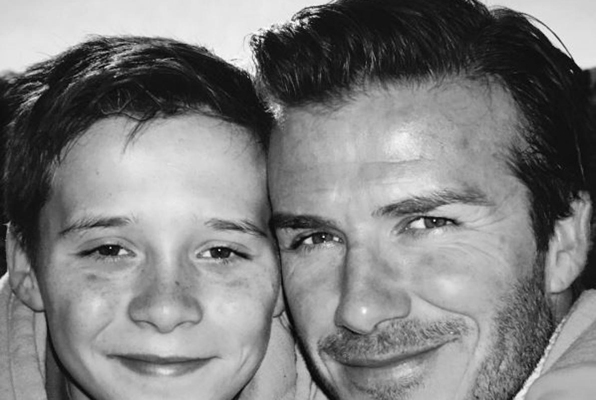 David Beckham vacila a su hijo en Instagram