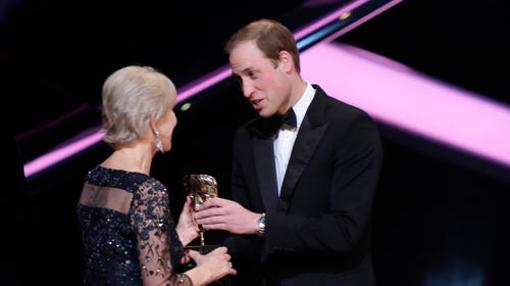 El principe Guillermo durante la entrega de premios del año 2014