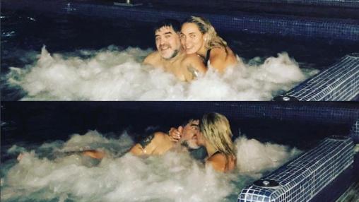 Maradona y Rocío, en el jacuzzi el día de San Valentín