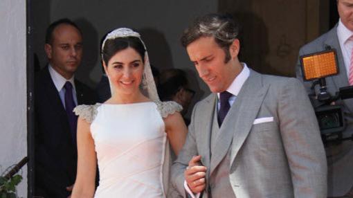 Ana Suárez de Lezo y Álvaro Ruiz-Mateos el día de su boda en Córdoba