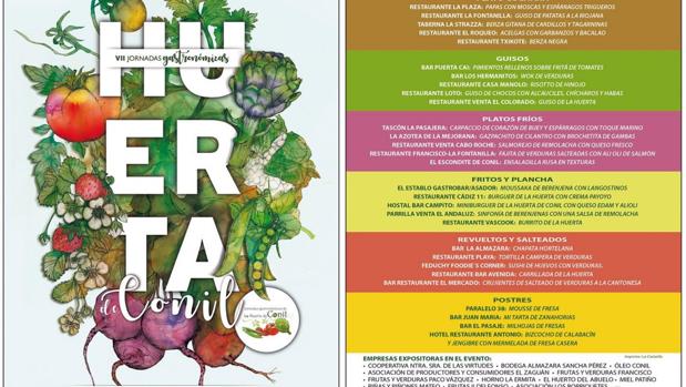 Las VII Jornadas de la Huerta de Conil se inauguran el sábado con 6.000 tapas