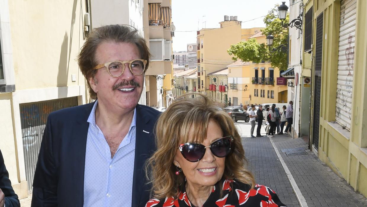 Bigote Arrocet y María Teresa Campos, en una foto tomada el pasado mes de marzo