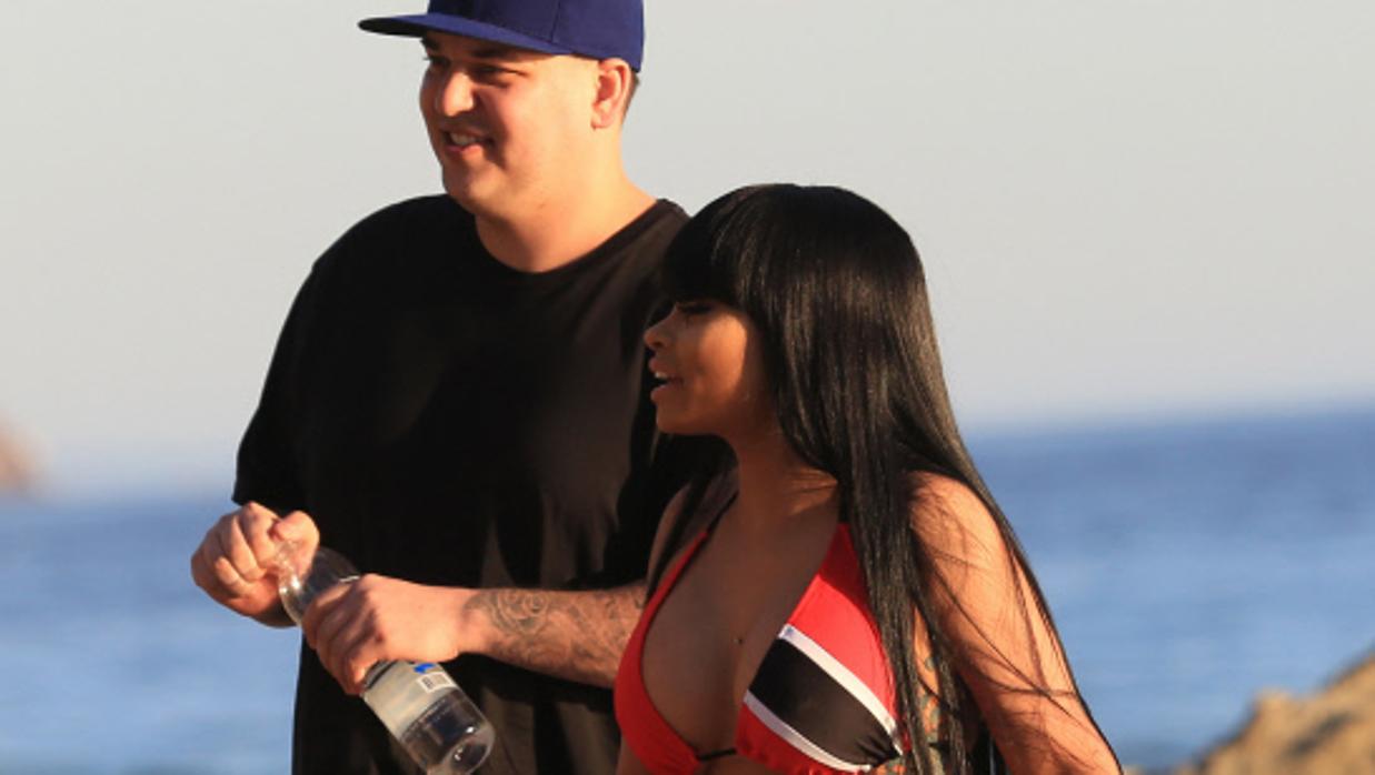 Rob Kardashian junto a su expareja Blac Chyno