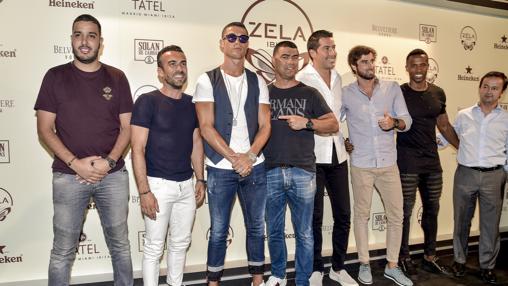 Cristiano Ronaldo, en la fiesta de Zela