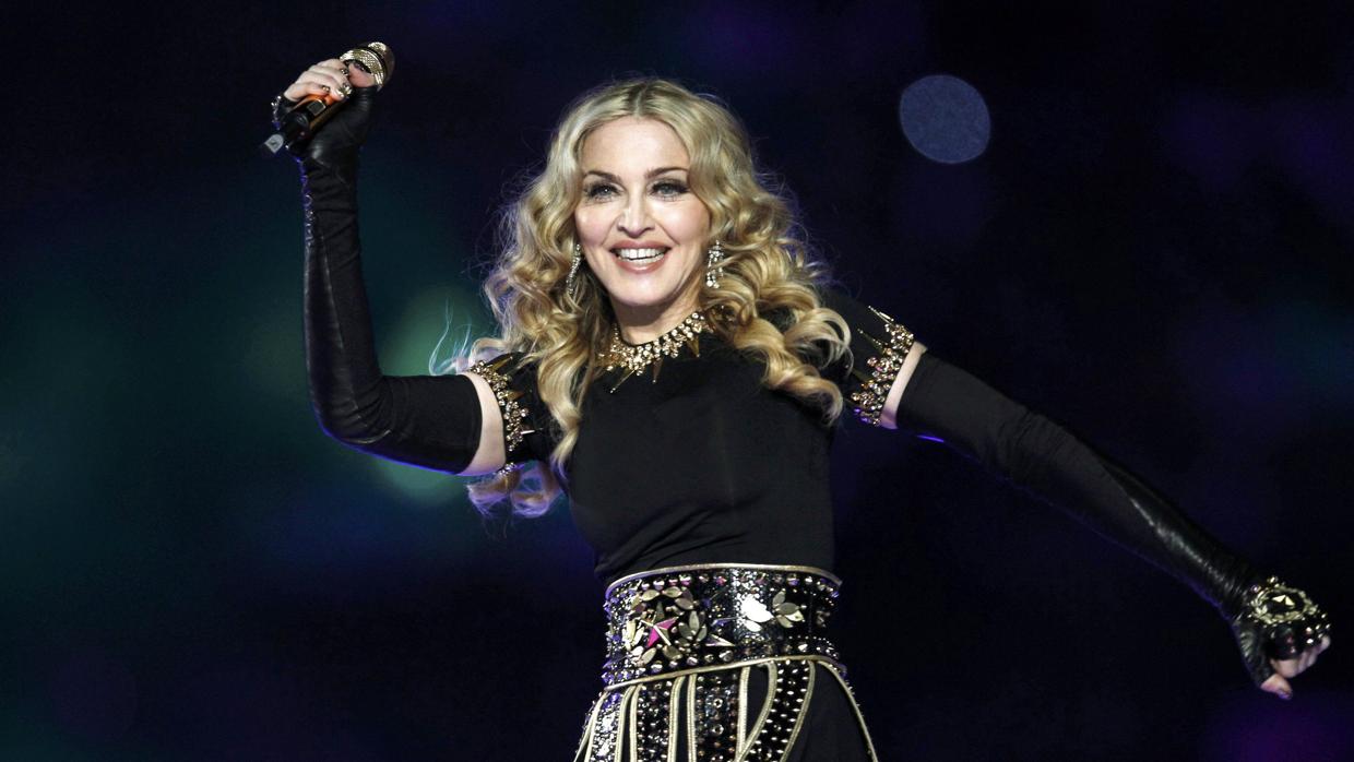 Madonna durante un concierto