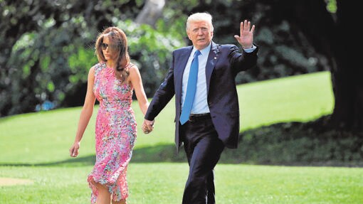 Donald y Melania Trump, el martes