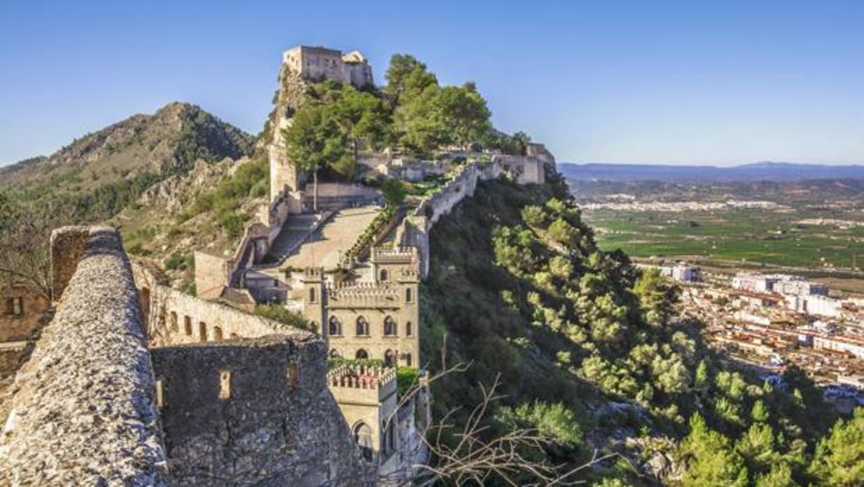 Vista panorámica de Játiva desde la colina del castillo