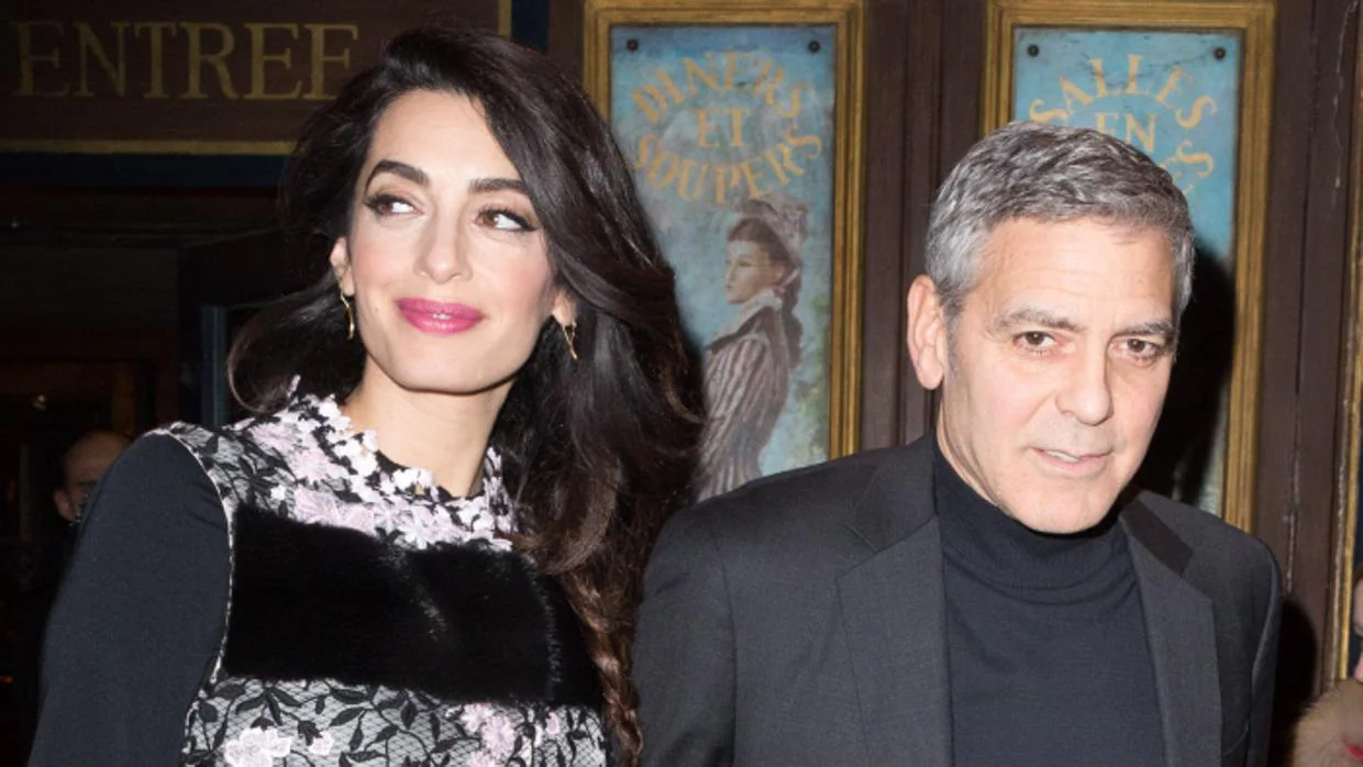 George y Amal Clooney en París